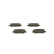 Brake Pad Set, disc brake BP1478 Bosch, Thumbnail 5