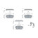Brake Pad Set, disc brake BP1480 Bosch, Thumbnail 5