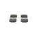 Brake Pad Set, disc brake BP1489 Bosch