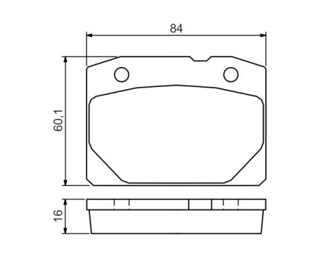 Brake Pad Set, disc brake BP1489 Bosch, Image 5