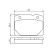 Brake Pad Set, disc brake BP1489 Bosch, Thumbnail 5