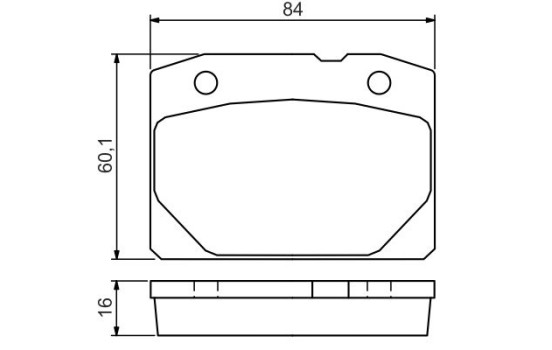 Brake Pad Set, disc brake BP1489 Bosch, Image 5