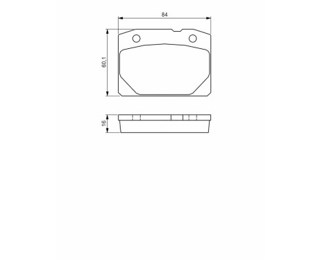 Brake Pad Set, disc brake BP1489 Bosch, Image 6