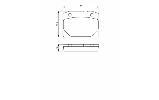 Brake Pad Set, disc brake BP1489 Bosch, Image 6