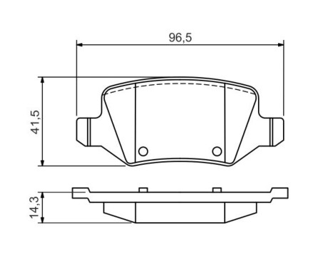 Brake Pad Set, disc brake BP1490 Bosch, Image 6