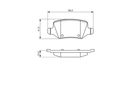 Brake Pad Set, disc brake BP1490 Bosch, Image 7