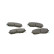 Brake Pad Set, disc brake BP1493 Bosch, Thumbnail 5