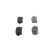 Brake Pad Set, disc brake BP1495 Bosch, Thumbnail 5