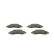 Brake Pad Set, disc brake BP1496 Bosch, Thumbnail 5