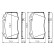 Brake Pad Set, disc brake BP1497 Bosch, Thumbnail 7