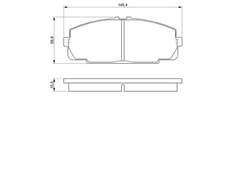 Brake Pad Set, disc brake BP154 Bosch, Image 6