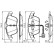Brake Pad Set, disc brake BP1548 Bosch