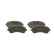 Brake pad set, disc brake BP1551 Bosch
