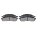 Brake Pad Set, disc brake BP161 Bosch, Thumbnail 7