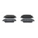 Brake pad set, disc brake BP1626 Bosch