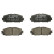 Brake Pad Set, disc brake BP1665 Bosch