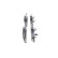 Brake Pad Set, disc brake BP1667 Bosch, Thumbnail 4