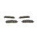 Brake Pad Set, disc brake BP1668 Bosch, Thumbnail 5