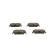 Brake Pad Set, disc brake BP1673 Bosch, Thumbnail 5