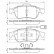 Brake Pad Set, disc brake BP1675 Bosch, Thumbnail 8