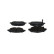 Brake Pad Set, disc brake BP1677 Bosch, Thumbnail 6