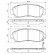 Brake Pad Set, disc brake BP1680 Bosch, Thumbnail 8