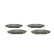 Brake Pad Set, disc brake BP1681 Bosch, Thumbnail 6