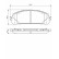 Brake Pad Set, disc brake BP1681 Bosch, Thumbnail 8