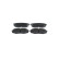 Brake Pad Set, disc brake BP1687 Bosch, Thumbnail 2