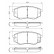 Brake Pad Set, disc brake BP1687 Bosch, Thumbnail 6