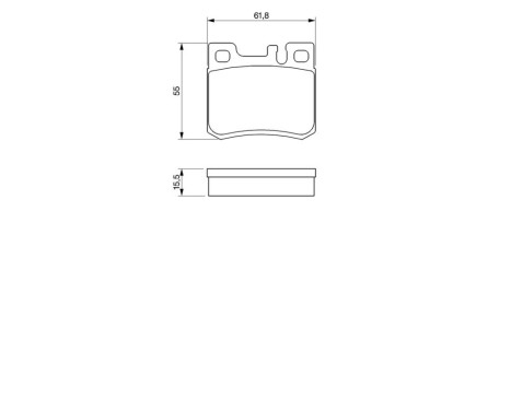 Brake Pad Set, disc brake BP169 Bosch, Image 6