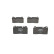 Brake Pad Set, disc brake BP1697 Bosch