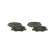 Brake Pad Set, disc brake BP1701 Bosch