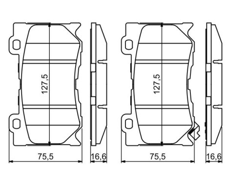 Brake Pad Set, disc brake BP1702 Bosch, Image 7