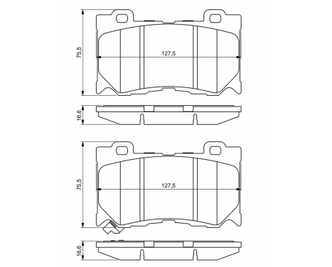 Brake Pad Set, disc brake BP1702 Bosch, Image 8