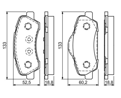 Brake Pad Set, disc brake BP1708 Bosch, Image 7
