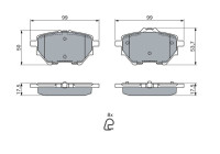 Brake Pad Set, disc brake BP1711 Bosch