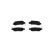 Brake Pad Set, disc brake BP1718 Bosch