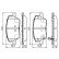 Brake Pad Set, disc brake BP1765 Bosch, Thumbnail 7