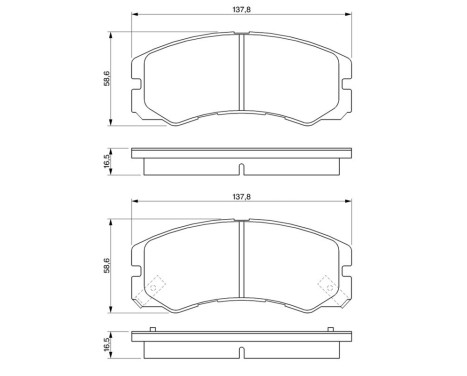 Brake Pad Set, disc brake BP177 Bosch, Image 6