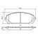 Brake pad set, disc brake BP1777 Bosch