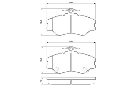 Brake Pad Set, disc brake BP179 Bosch, Image 6
