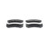 Brake pad set, disc brake BP1803 Bosch