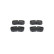 Brake Pad Set, disc brake BP1804 Bosch, Thumbnail 2