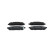 Brake pad set, disc brake BP1814 Bosch