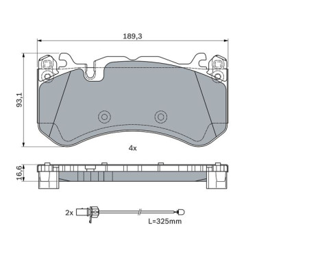 Brake Pad Set, disc brake BP1824 Bosch, Image 7