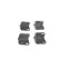 Brake Pad Set, disc brake BP1825 Bosch, Thumbnail 4