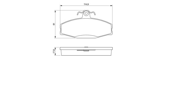Brake Pad Set, disc brake BP184 Bosch, Image 6