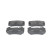 Brake Pad Set, disc brake BP1855 Bosch, Thumbnail 2