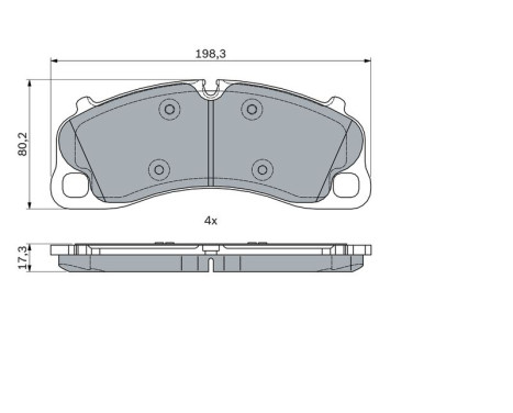 Brake Pad Set, disc brake BP1857 Bosch, Image 7